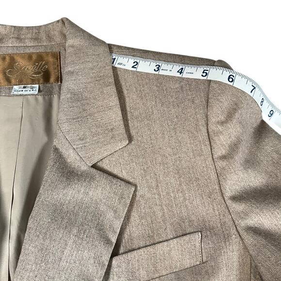Saville 100% Wool Blazer Size 6 Double-Breasted Fully Lined Classic Tailored - Picture 13 of 14
